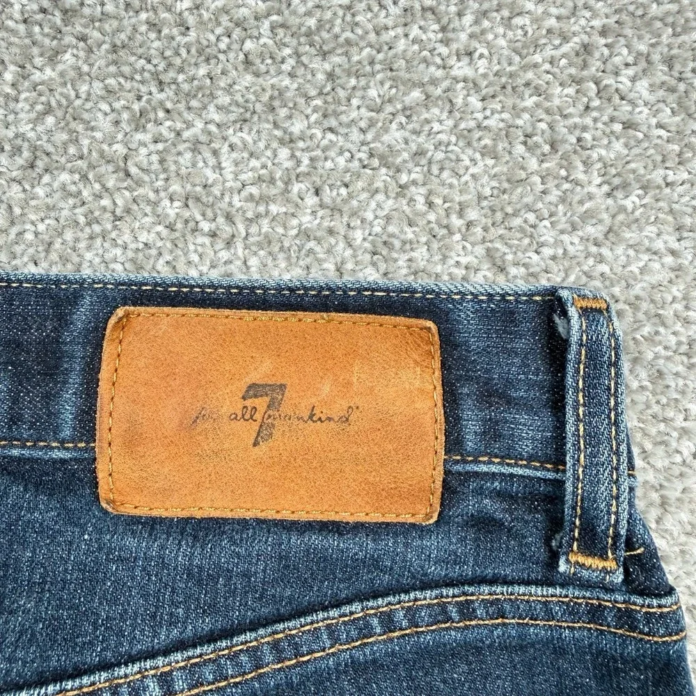 7 For All Mankind Slimmy Jeans Mens 29 Blue Stretch Slim Straight 29x30